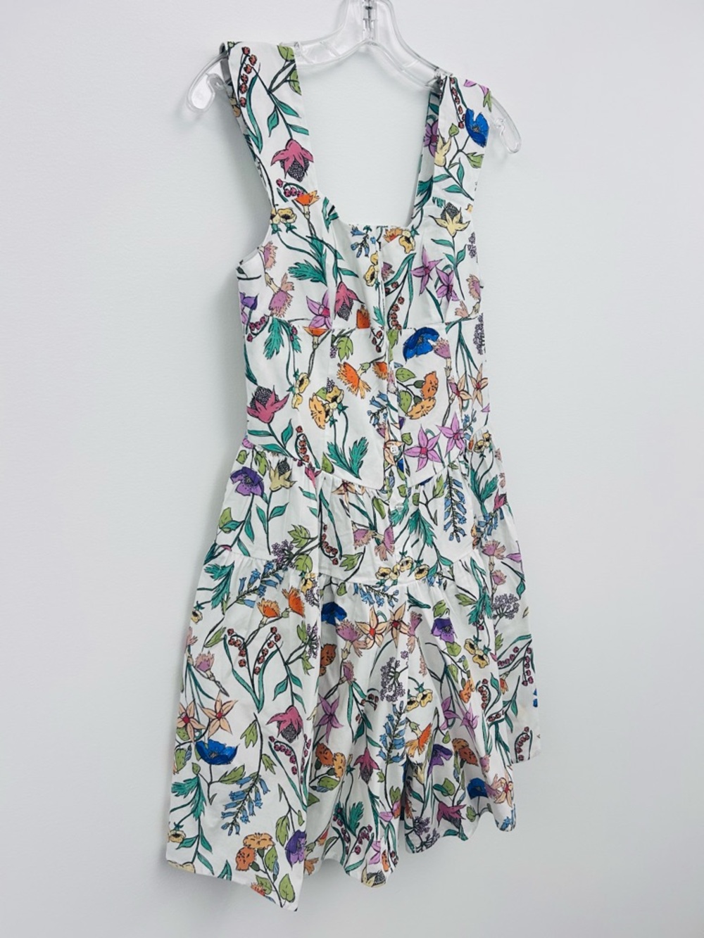 Magari Made In Italy White NWT Spring Romper with Botanical Flowers Size Small